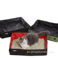 Caja de arena para gato de tela de oxford impermeable para viajar